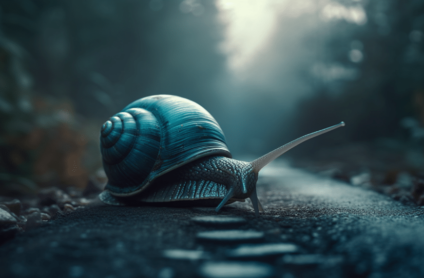 slow and steady does not win when it comes to website speed featured by the snail illustration.